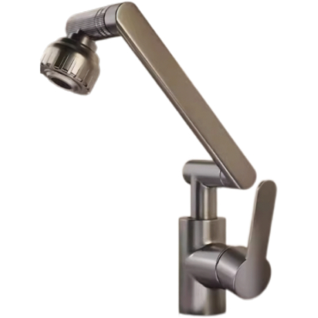 Faucet Mechanical Swivel Grey Efuefu