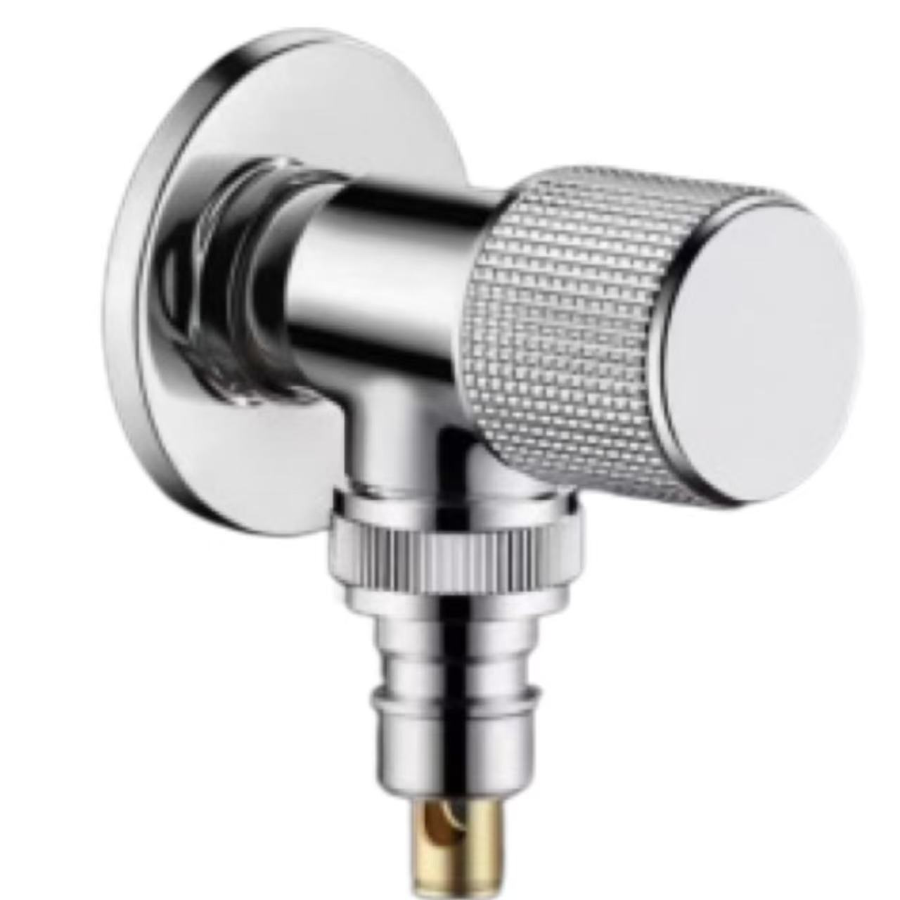 Fa'ata Chrome Knurled Knob masini fufulu vai vai taofi Fa'ata Chrome Knurled Knob masini fufulu vai vai taofi